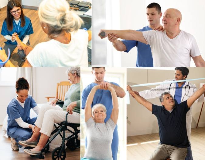 Rééducation après AVC marche équilibre séance de kinésithérapie à domicile Rabat Salé Témara